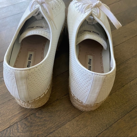 *Like New!*MIU MIU Platform Perforated Espadrilles - Picture 6 of 6